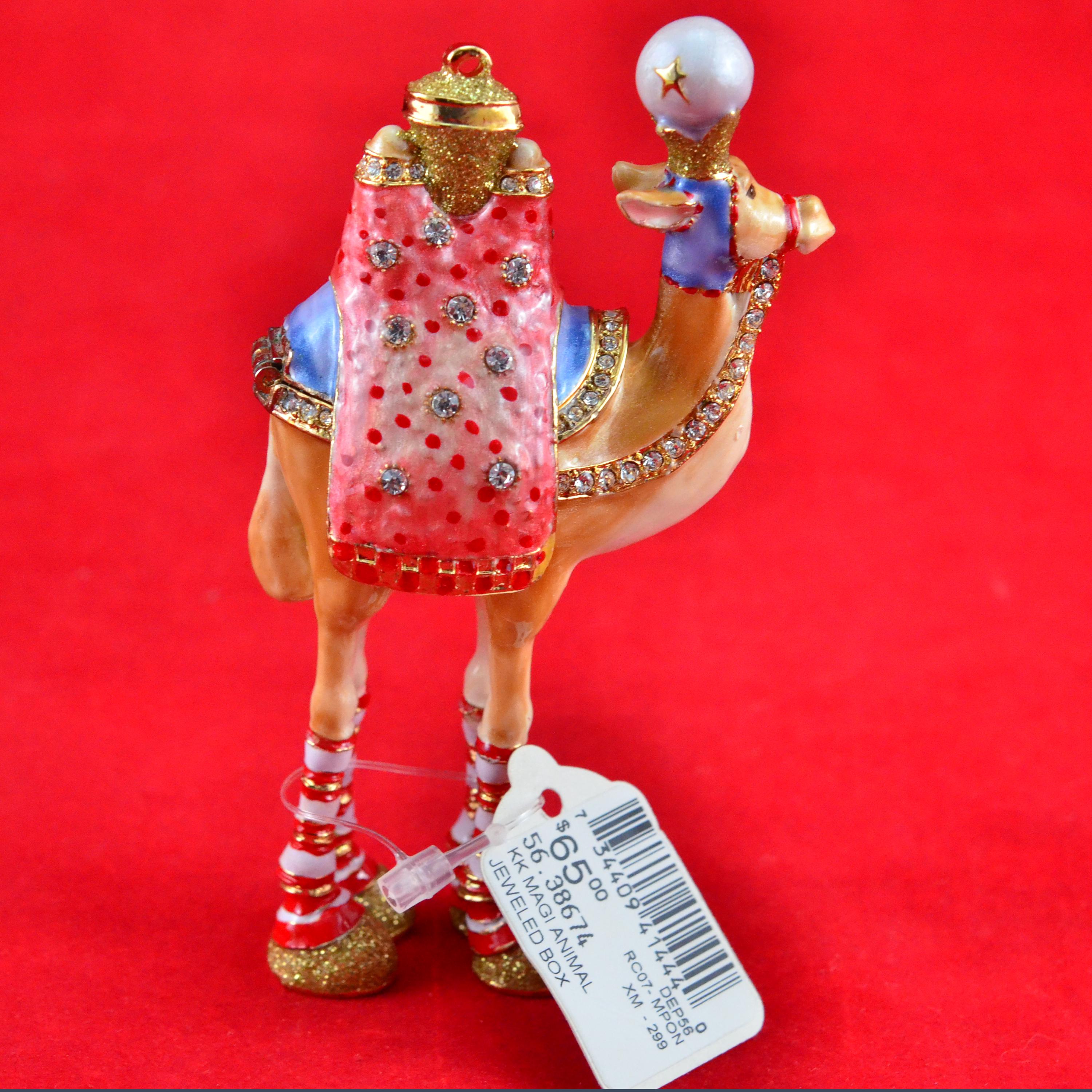 Department 56 Krinkles Magi Camel Jeweled Box - Holiday Decoration