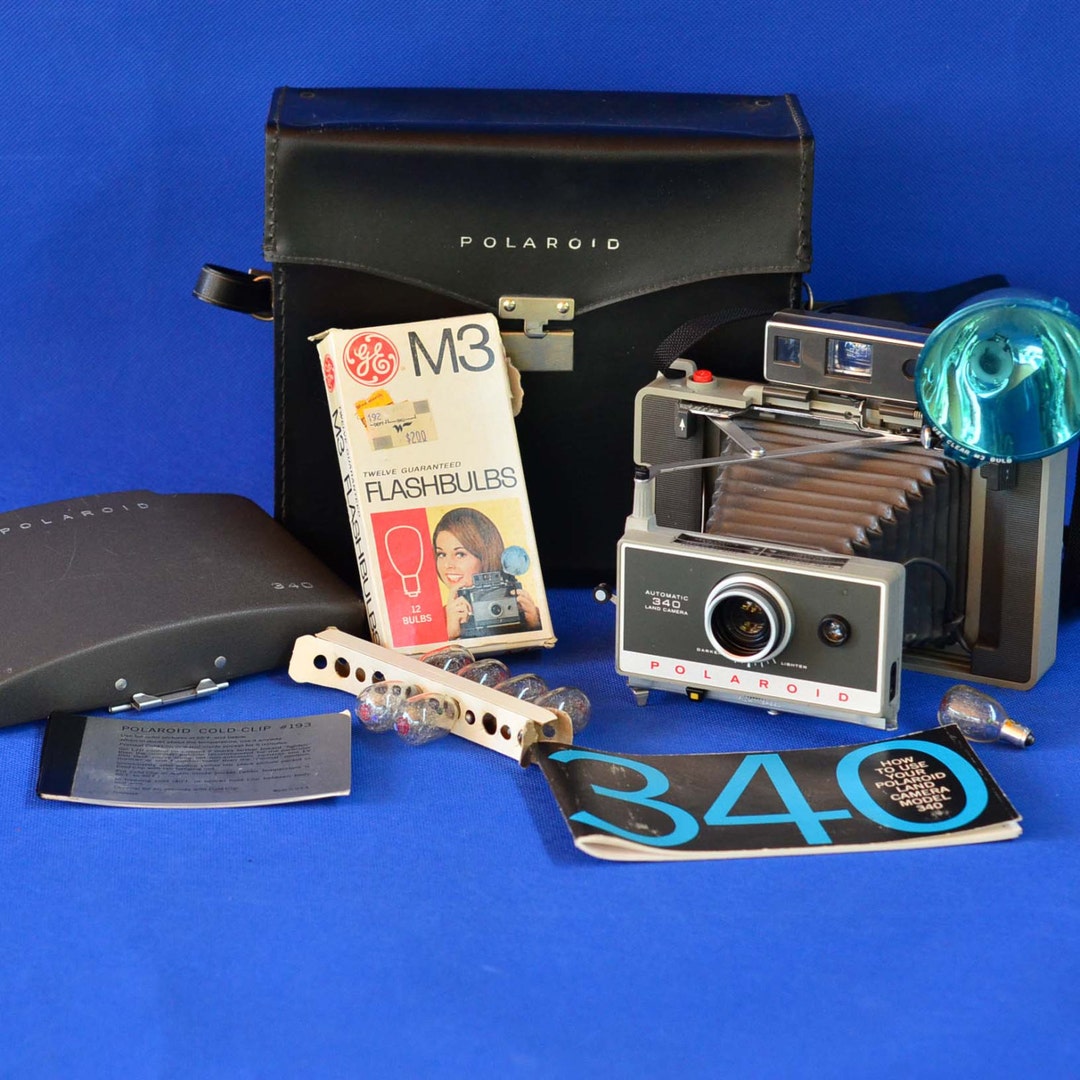 Photography Polaroid Land Camera 330 Zip Polaroid 350 Film Vintage