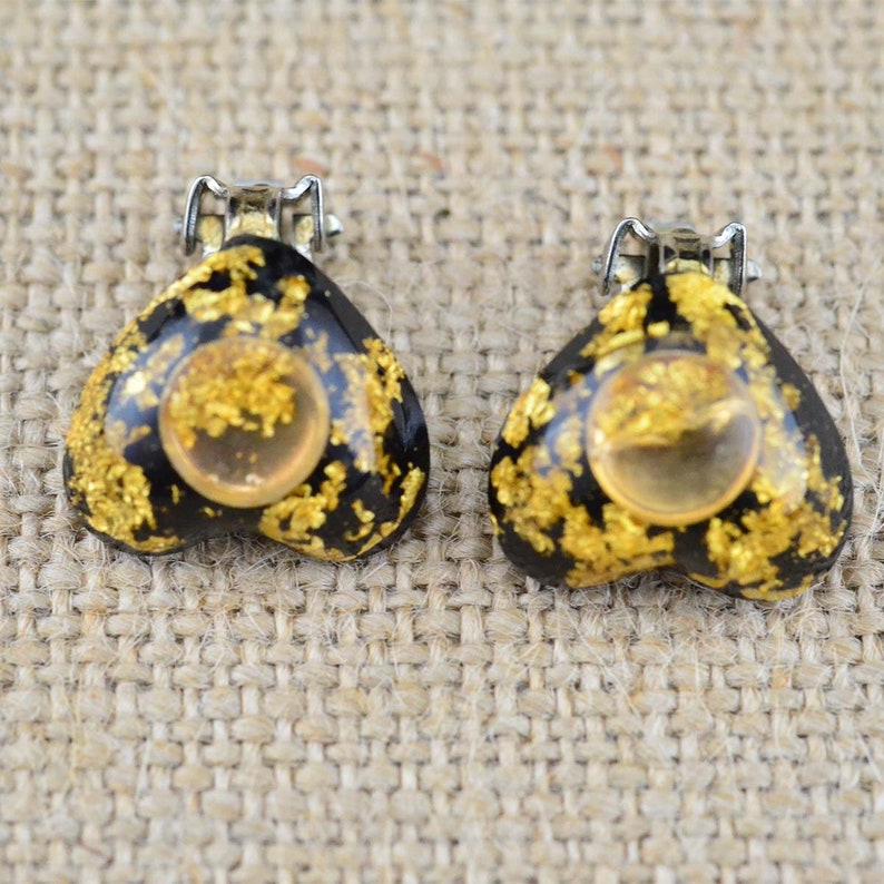 Vintage Alaska Souvenir Gold Flake Jewelry Set Pendant & Etsy