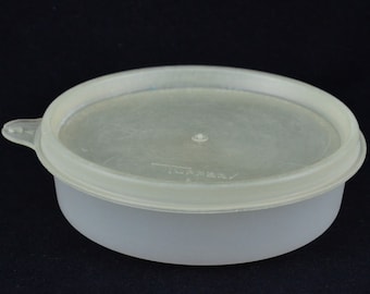 Vintage Tupperware Little Wonders Snack Bowl Opaque #1286 with Opaque Seal Tight Lid #215 - Food Storage Bowl - Made In USA