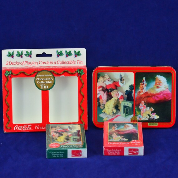 Vintage 1996 Limited Edition Coca-cola Brand Nostalgia Playing