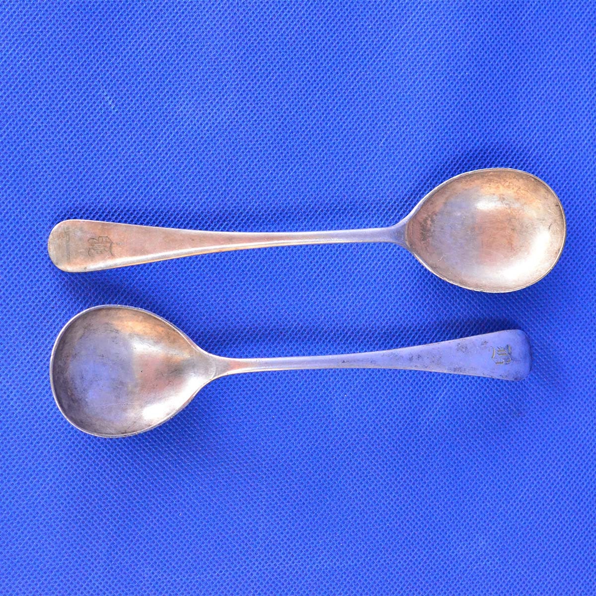 【Harrison Brothers】 【純銀ハンドル】プレザーブスプーン Harrison Brothers & Howson Serving Spoons - Set of 2 - B