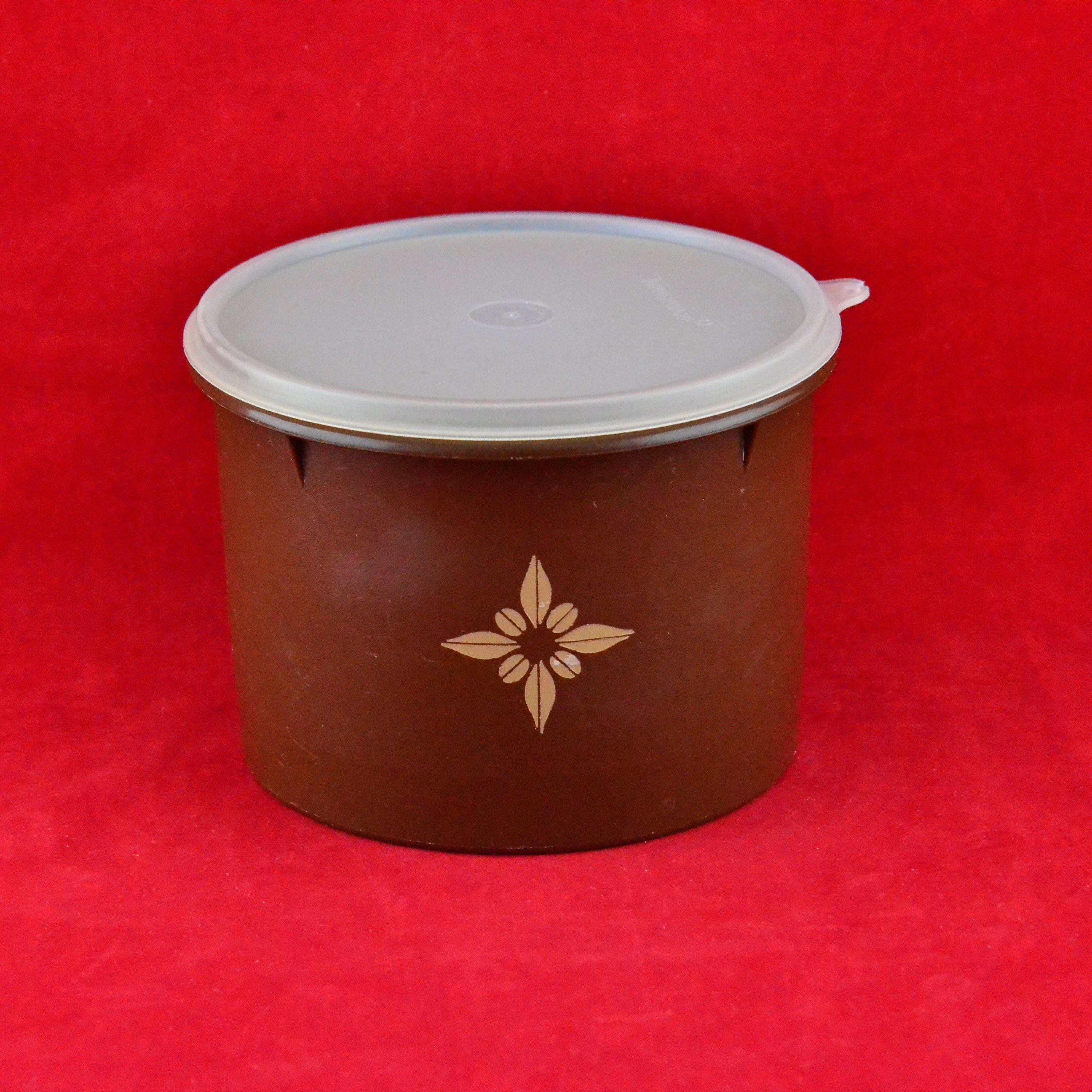 Vintage Tupperware Servalier Brown/Chocolate Canisters SET of 3