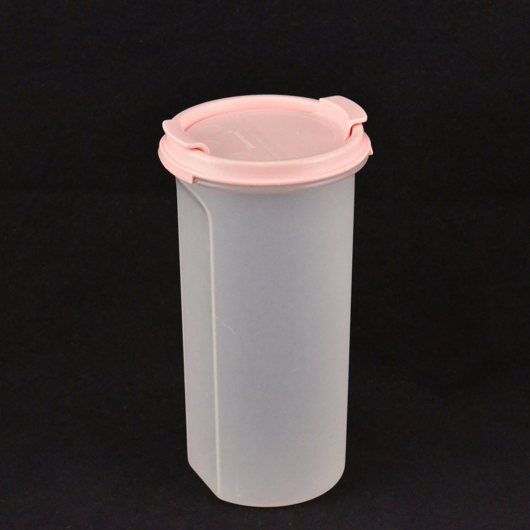 Vintage Tupperware Modular Mate Opaque Shaker #1641 With Pink
