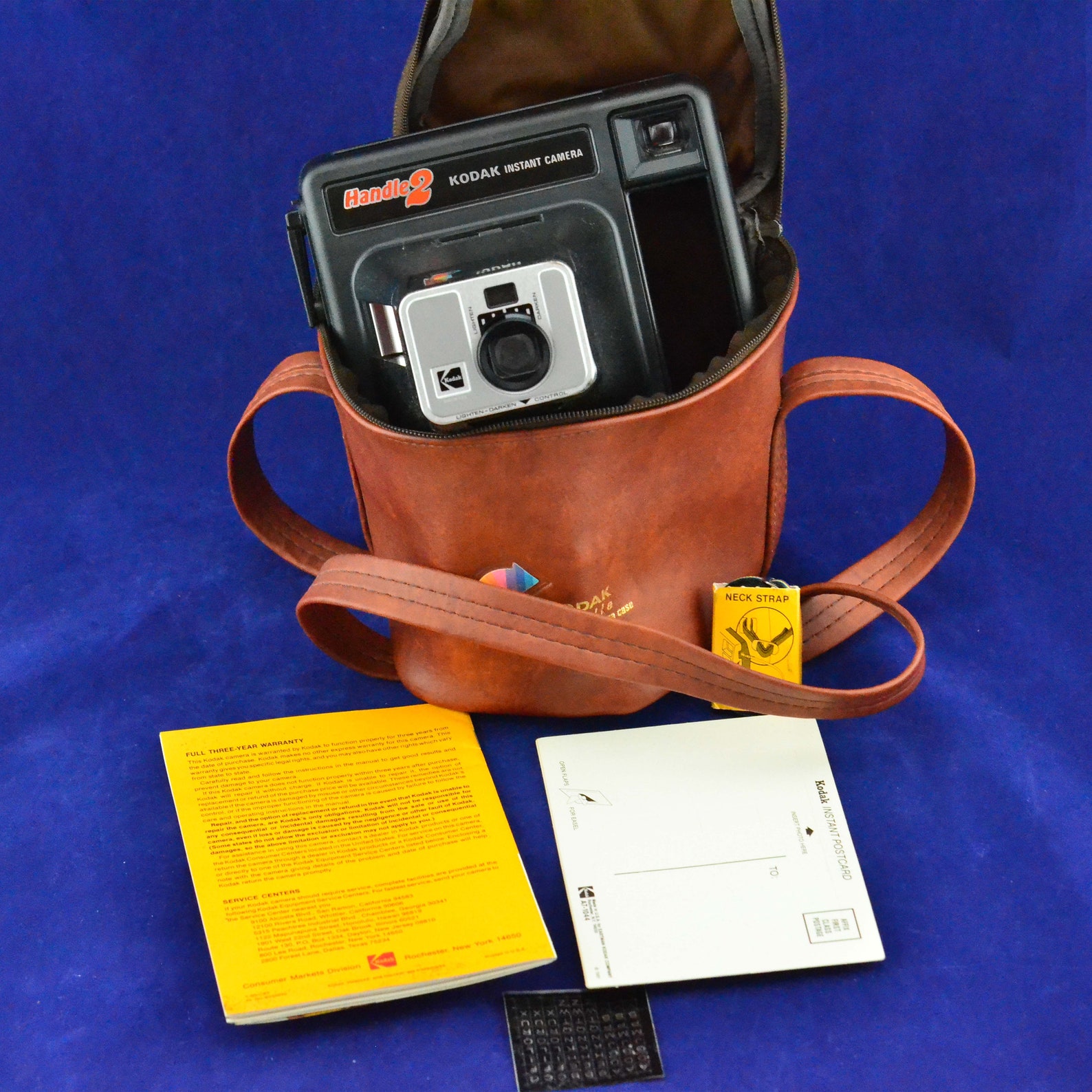 Vintage Handle 2 Kodak Instant Camera With Carry Case Etsy