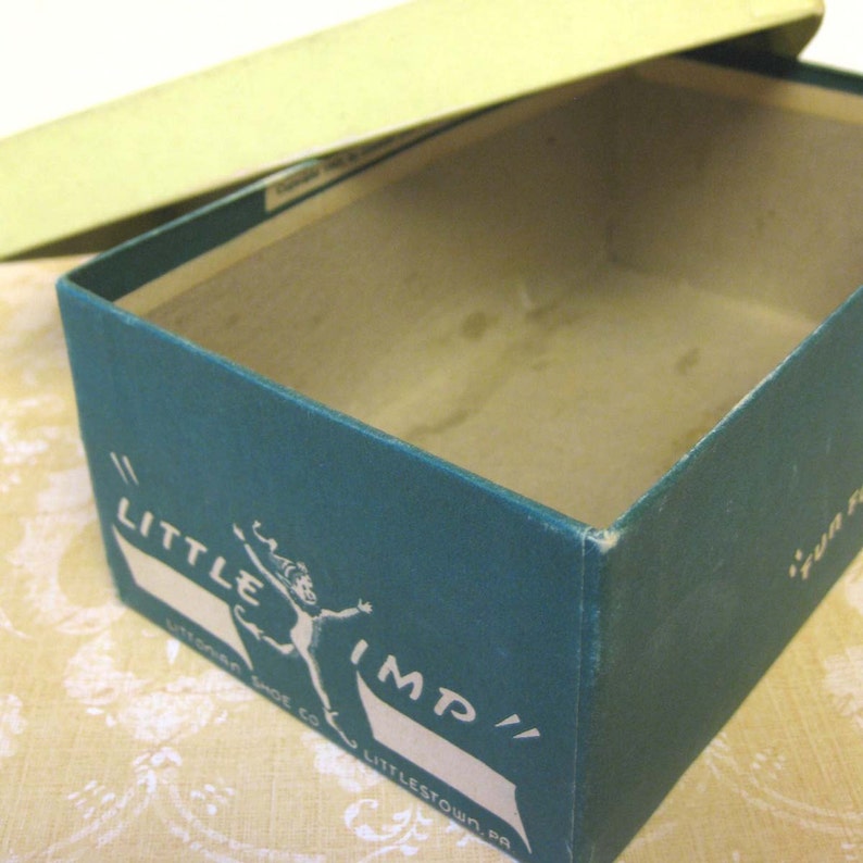 Little Imp Vintage Childrens Shoe Box c. 1947 Etsy