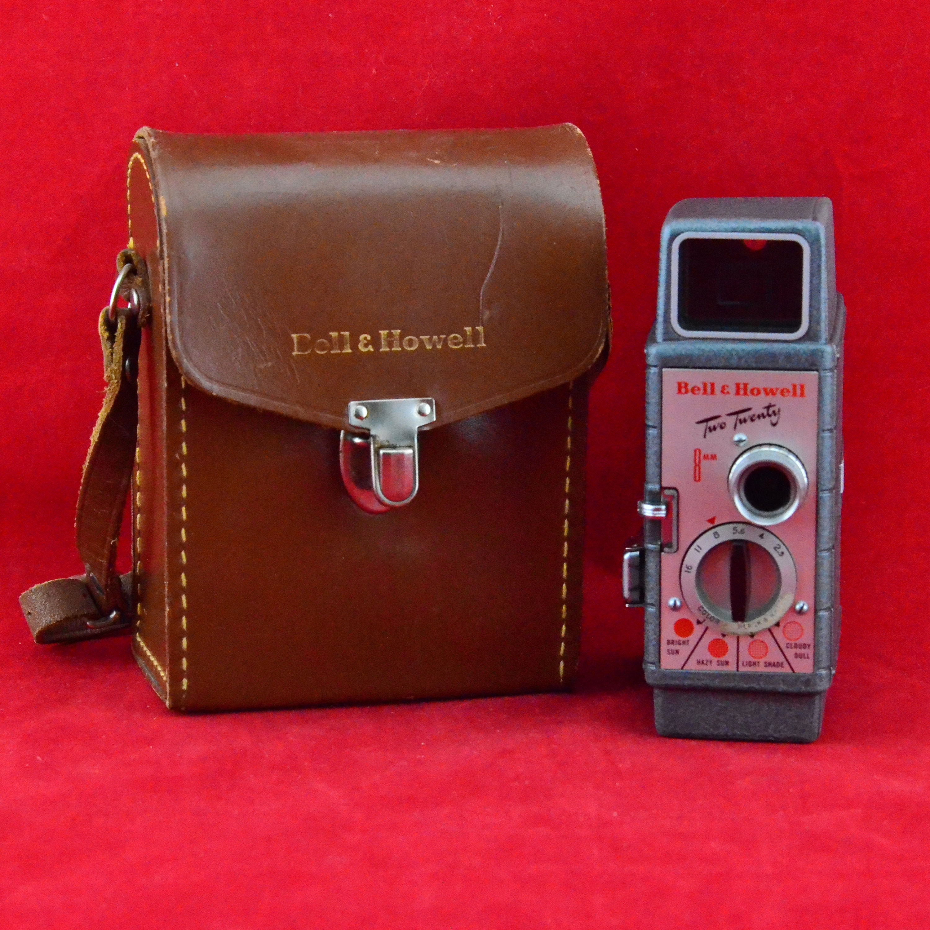 Mid-century Bell & Howell Two Twenty 8mm Movie Camera - Original