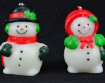 ホールマークカード スノーマン＆スノーウーマン ノベルティフィギュア