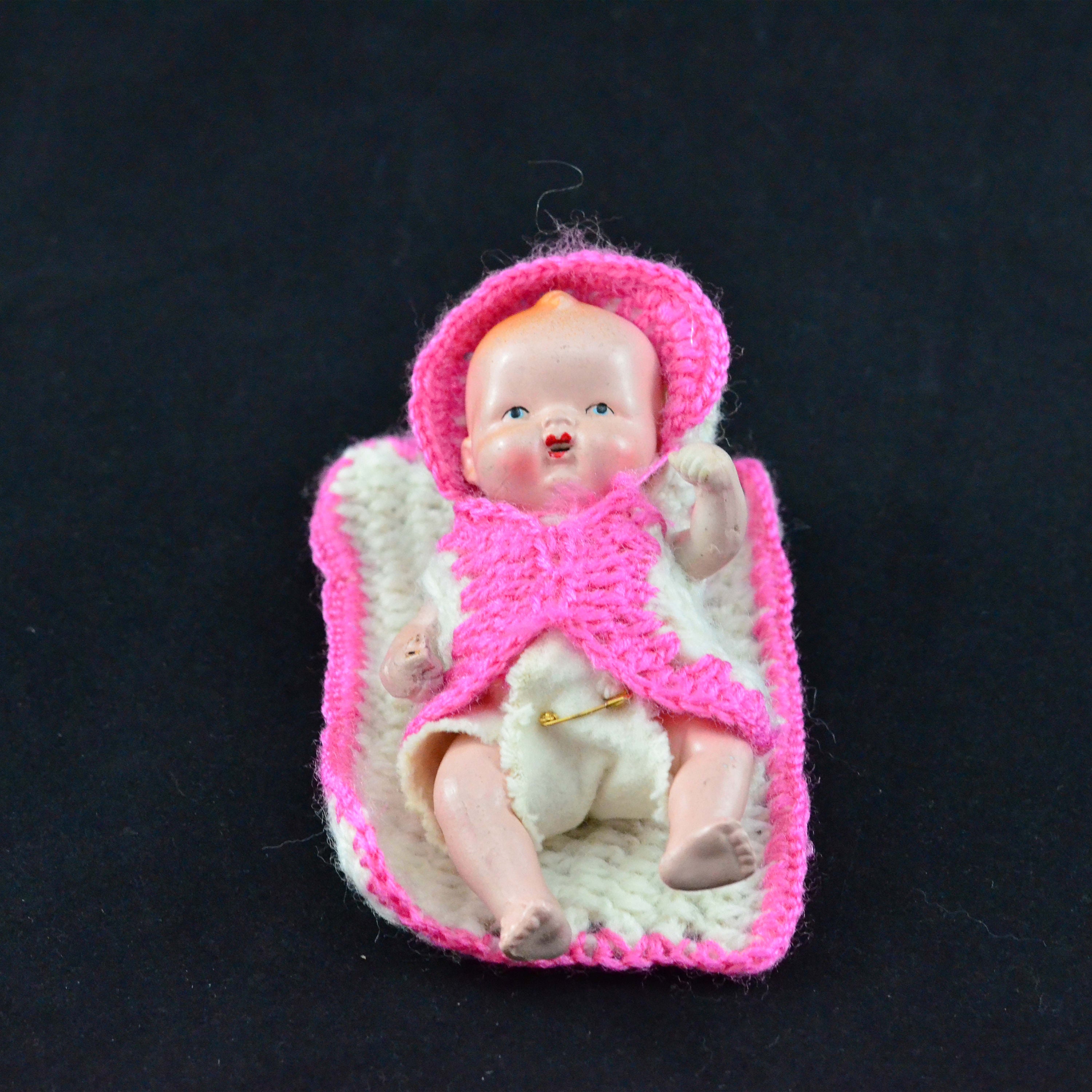 Antique Bisque Baby Doll - Jointed Shoulders & Hips - Open Mouth