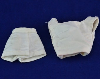 Vintage Barbie White Tennis Shorts and Shirt Top - Snap Closure Shorts