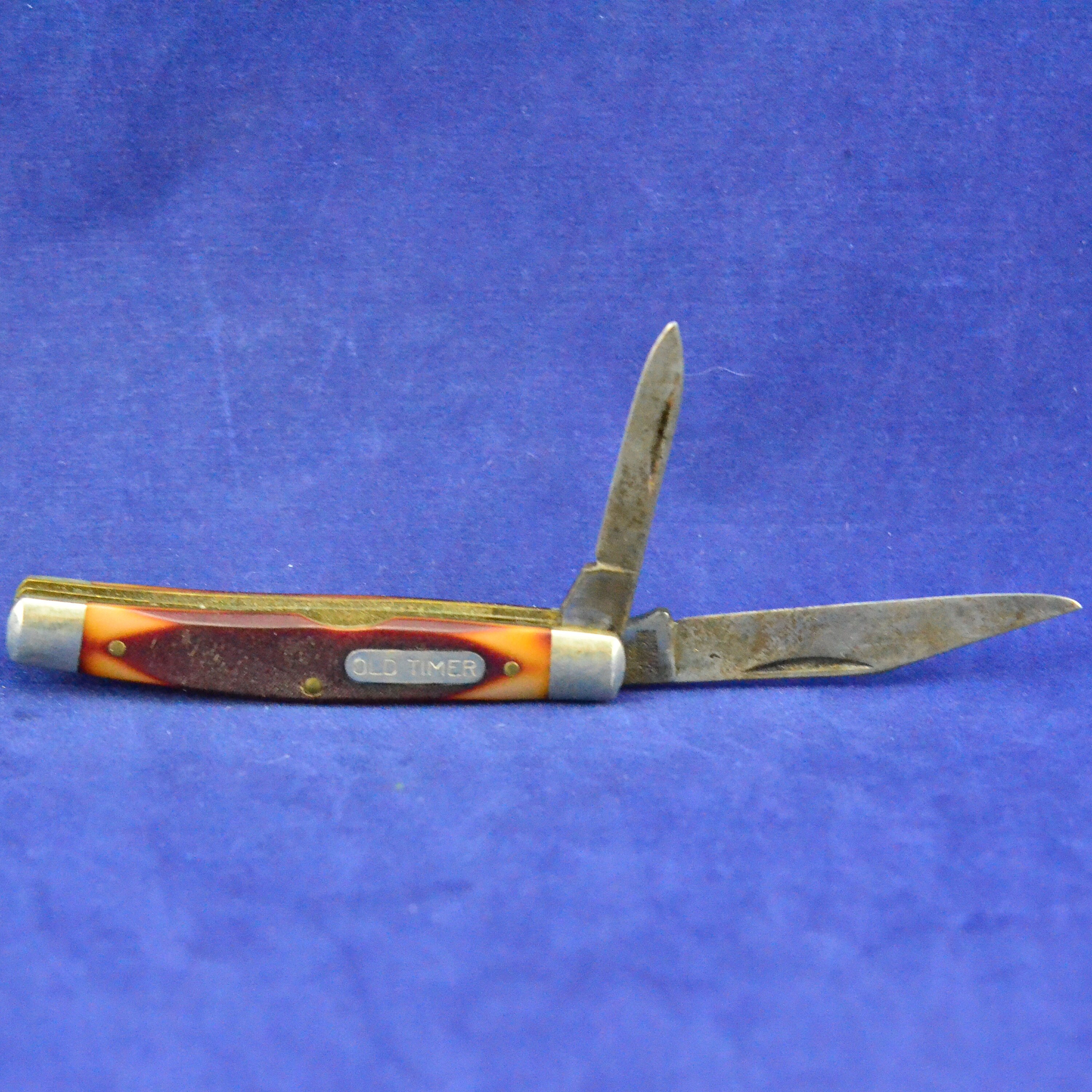 Vintage Schrade Old Timer 330T Middleman Jack Folding Pocket Knife