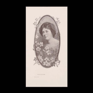 Burr McIntosh Monthly Magazine Print - Blanche Ring, Singer and Actress Photo by Hall c. 1906