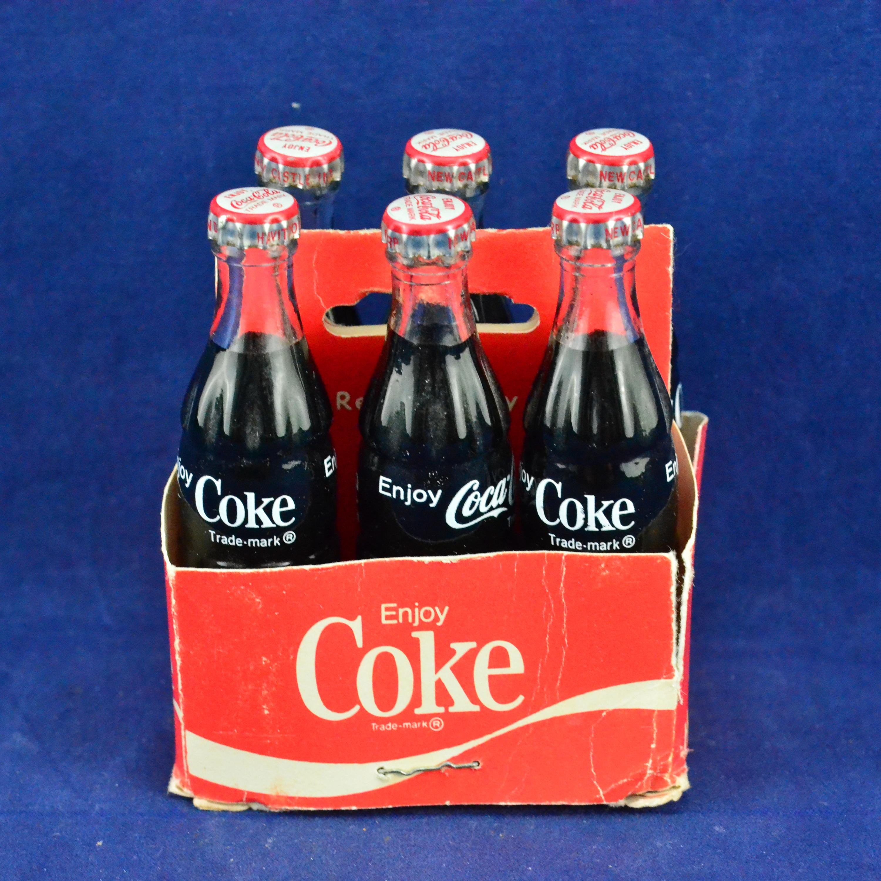 コカコーラCoca-Cola 空瓶9本 ケースセット　昭和レトロ　コレクション コカコーラCoca-Cola 空瓶9本 ケースセット 昭和レトロ コレクション