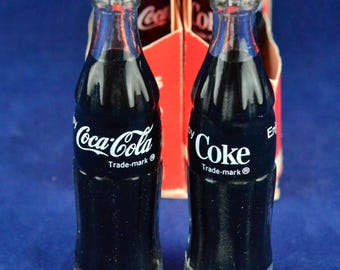 ヴィンテージ コカコーラ ミニチュアボトル & 6パックキャリア