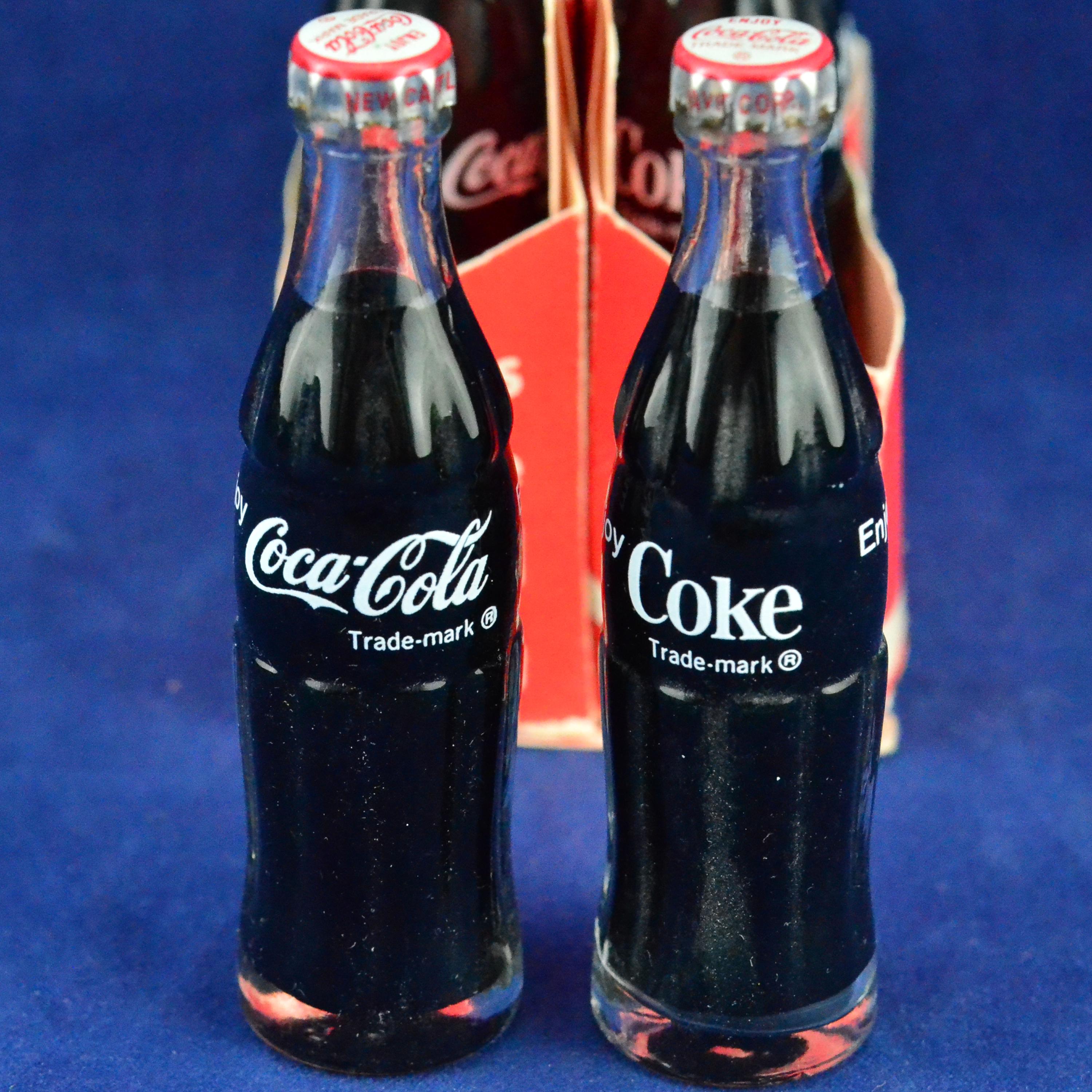 ヴィンテージ コカコーラ ミニチュアボトル & 6パックキャリア