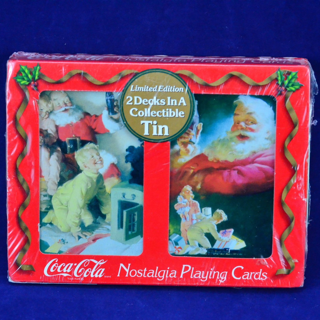 Vintage 1996 Limited Edition Coca-cola Brand Nostalgia Playing