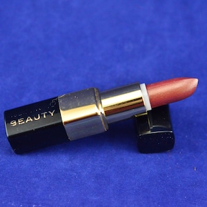 Vintage Joan Rivers Results Products Beauty Neutral Shimmer Lipstick in Black Square Tube - Retro Makeup - Vanity - Cosmetics - New York