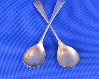 【Harrison Brothers】 【純銀ハンドル】プレザーブスプーン Harrison Brothers】 【純銀ハンドル】プレザーブスプーン