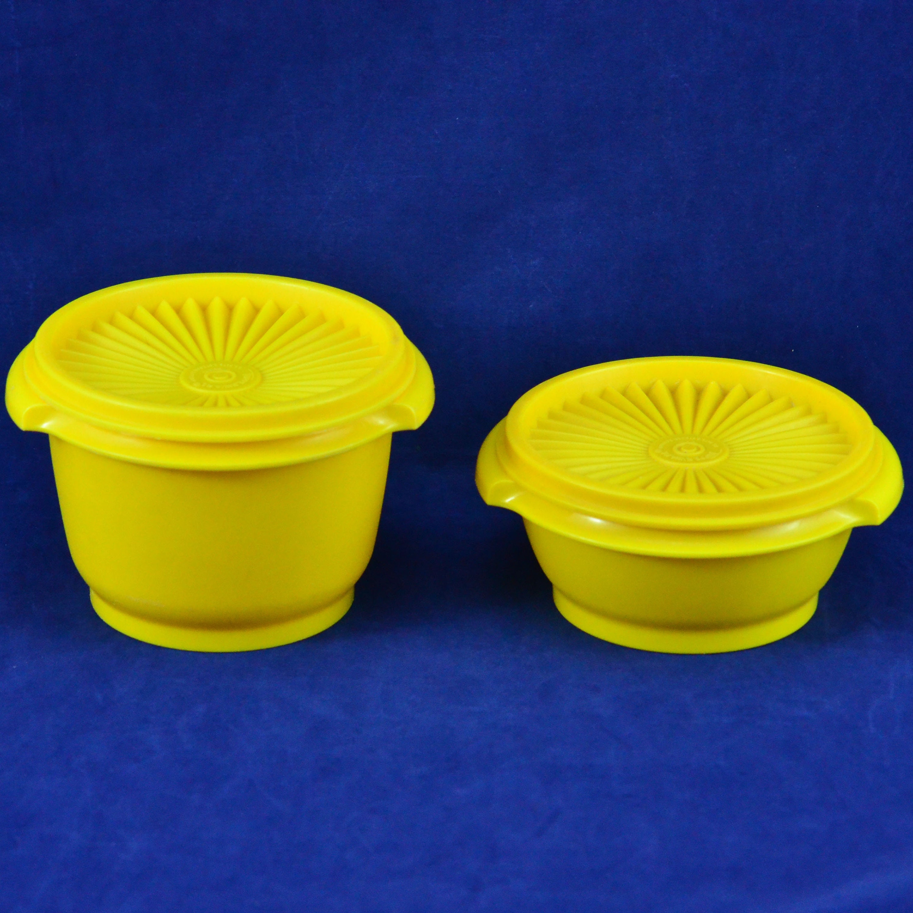 Vintage Tupperware Extra Large Bowl Mustard Yellow Tupperware 