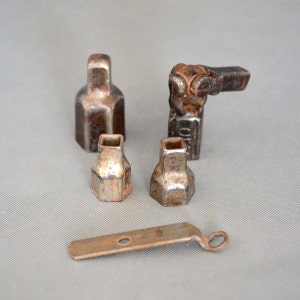 Set of Vintage Socket Wrenches - Hex Socket and Connector - Vintage Tools - Man Cave Decor