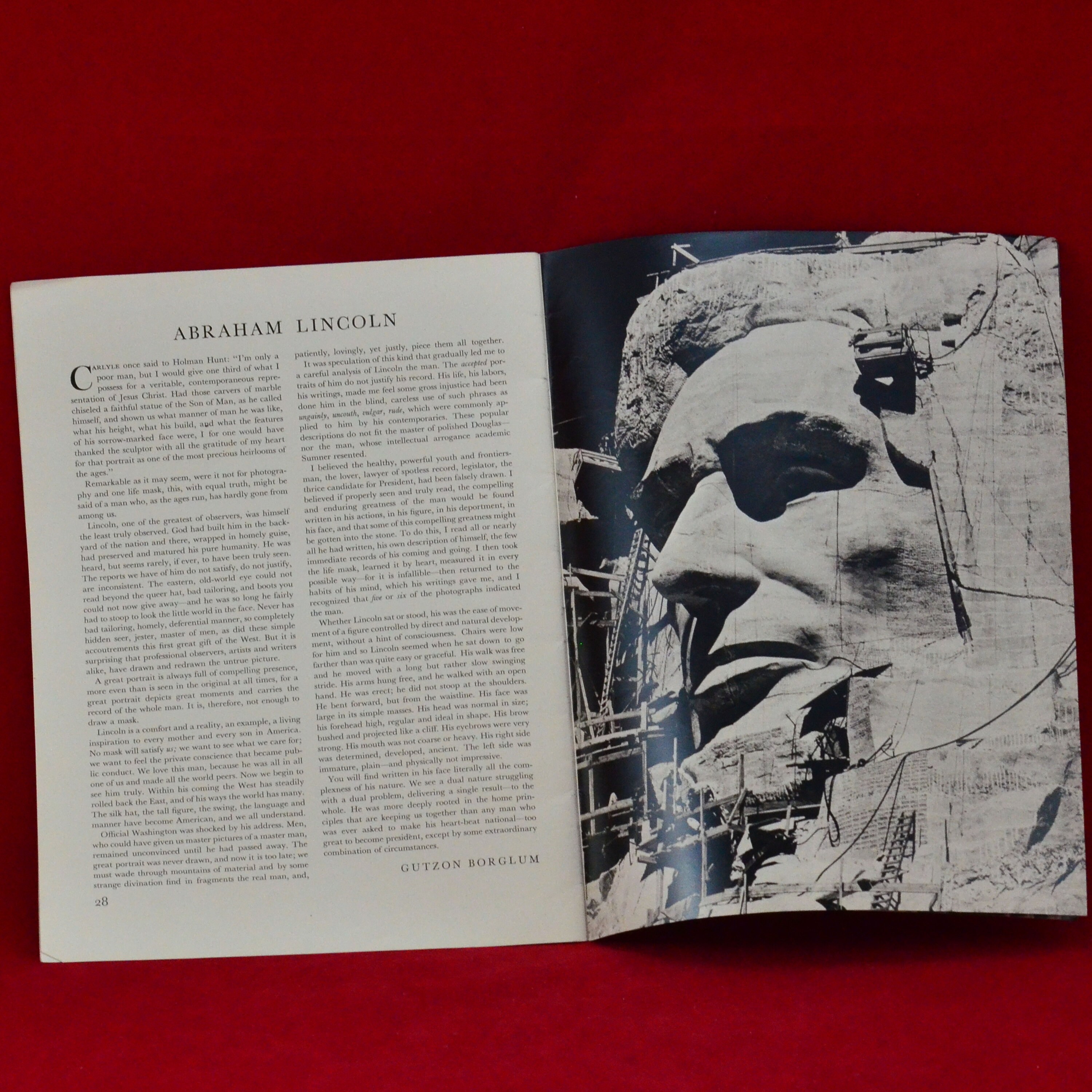 Rare Mount Rushmore National Memorial Shrine of Democracy Book