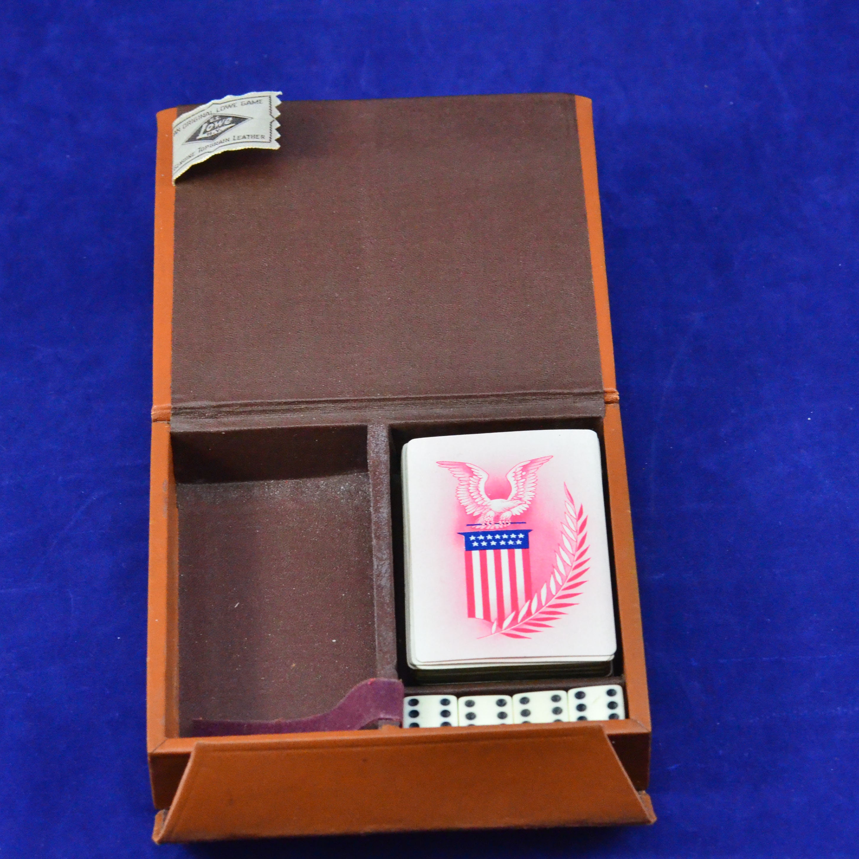 Mid-century 1940's Unique ES Lowe NY Folding Cribbage or Whist