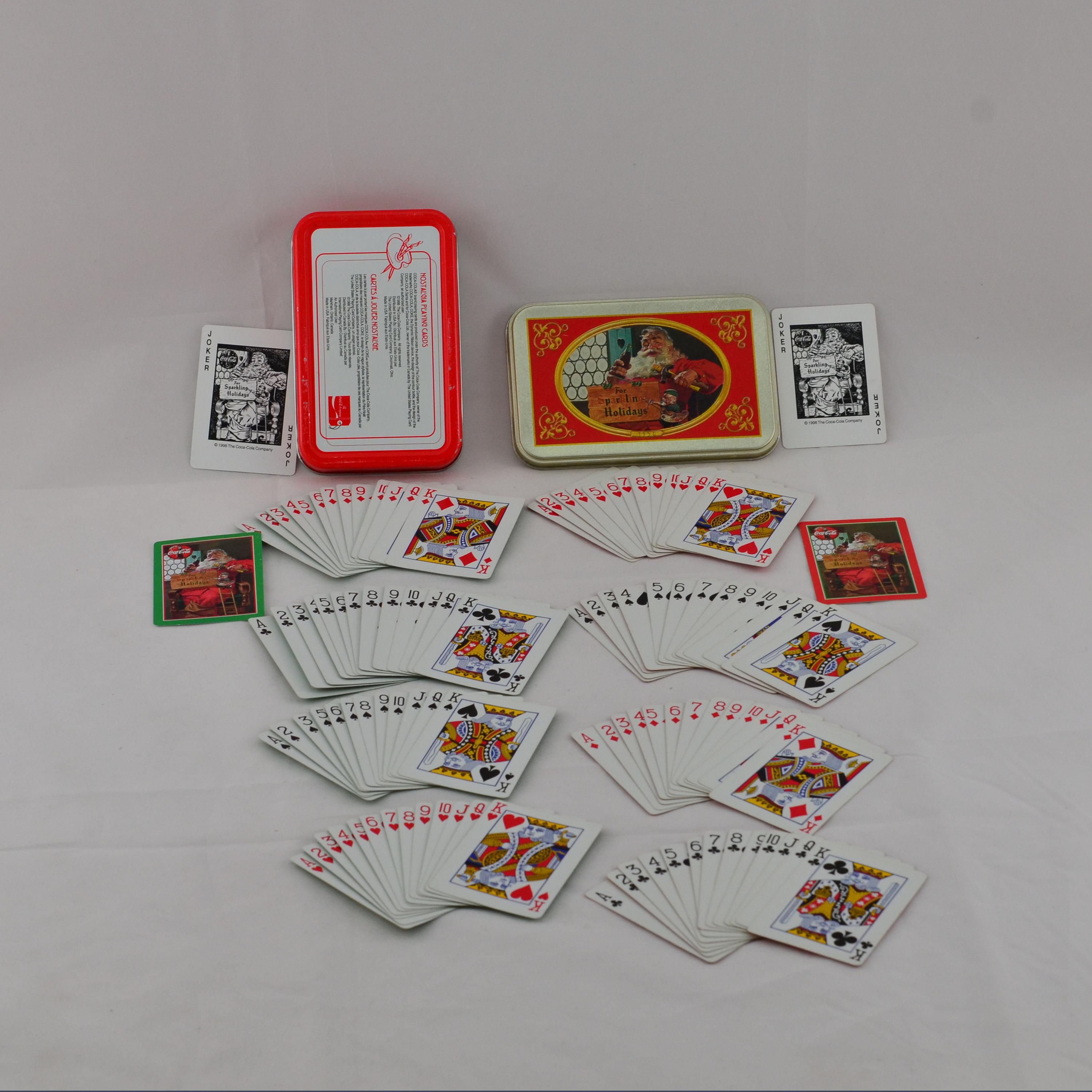 Vintage 1998 Limited Edition Coca Cola Brand Nostalgia Playing