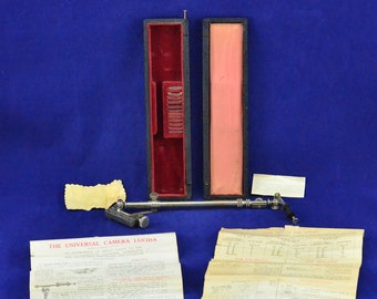 Rare Antique Camera - Lucida Chambre Claire Universelle & Case