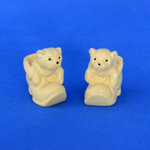 Puppies in Boots Figural Salt and Pepper Set - Dogs in Shoes - Kitchen Kitsch - Cream Colored Porcelain
