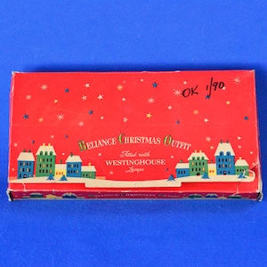Antique Reliance Christmas Outfit Multi-Colored Christmas Lights - Fitted with Westinghouse Lamps C7 - Made In USA - 1930s - Holiday Decor