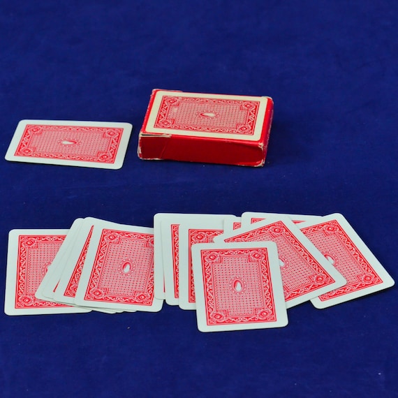 Mid-century Playtime Playing Cards - Miniature Deck of Cards
