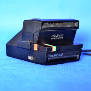 Vintage Polaroid One Step 600 Series Land Camera Rainbow - Original Box & Instruction Manual - Instant Film Camera - Neck Strap- Photography