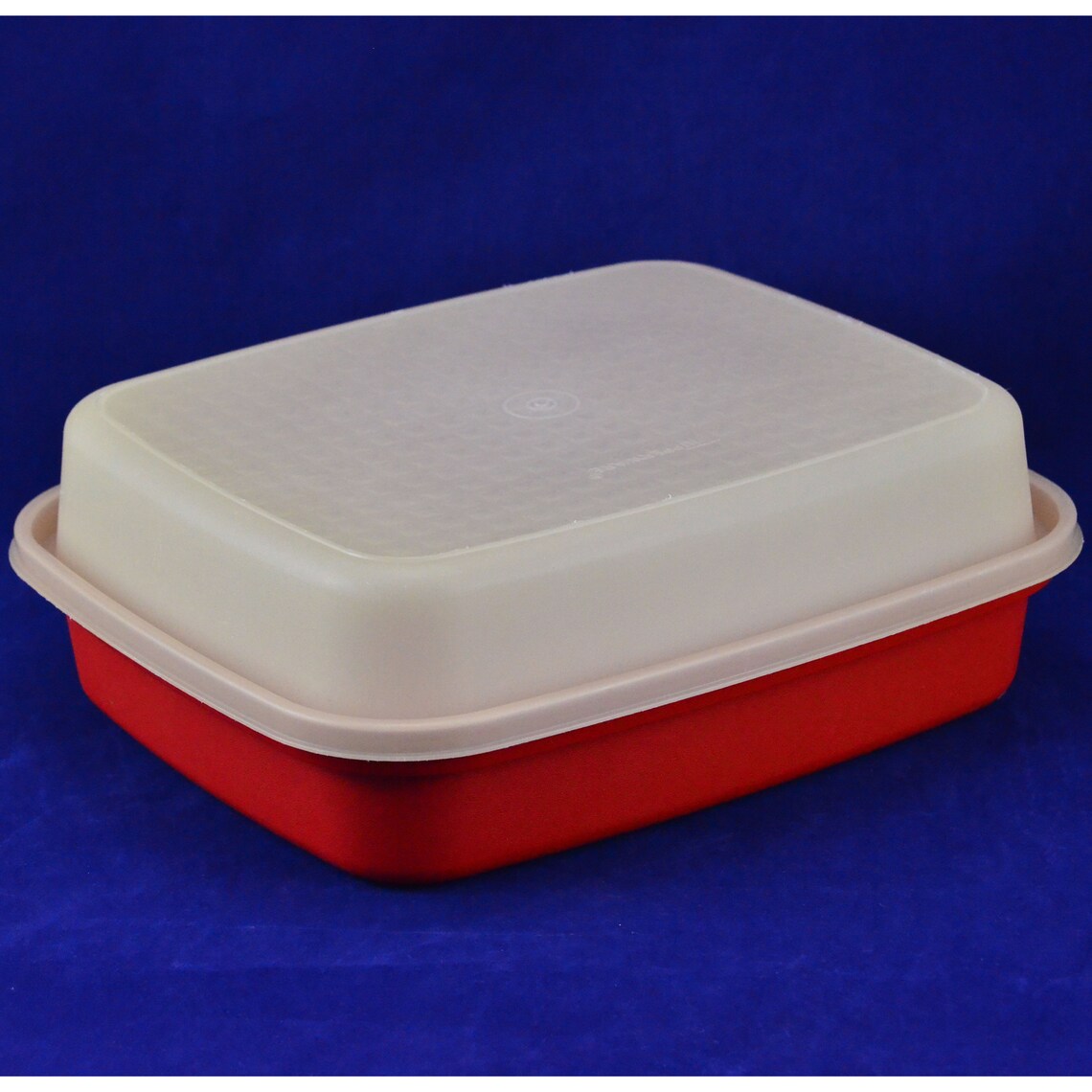 Large Tupperware Meat Marinade Dish in Paprika Red with Opaque Etsy