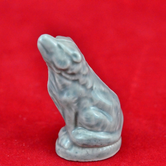 Vintage Wade Whimsies Porcelain Timber Wolf - Made in England