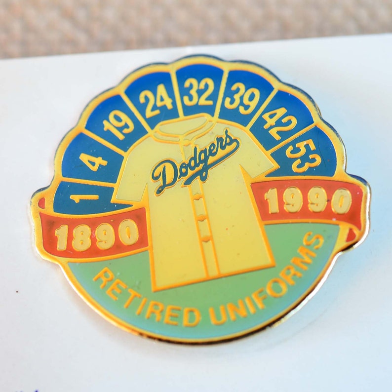 UNOCAL 76 Dodgers Retired Uniforms 18901990 Pin 4 1990 Etsy