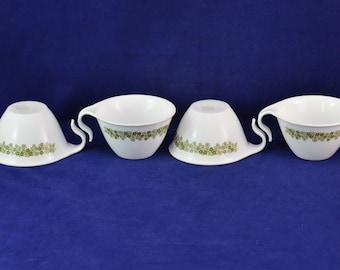 Set of 4 Corelle Spring Blossom, Crazy Daisy Open Hook Handle Cups