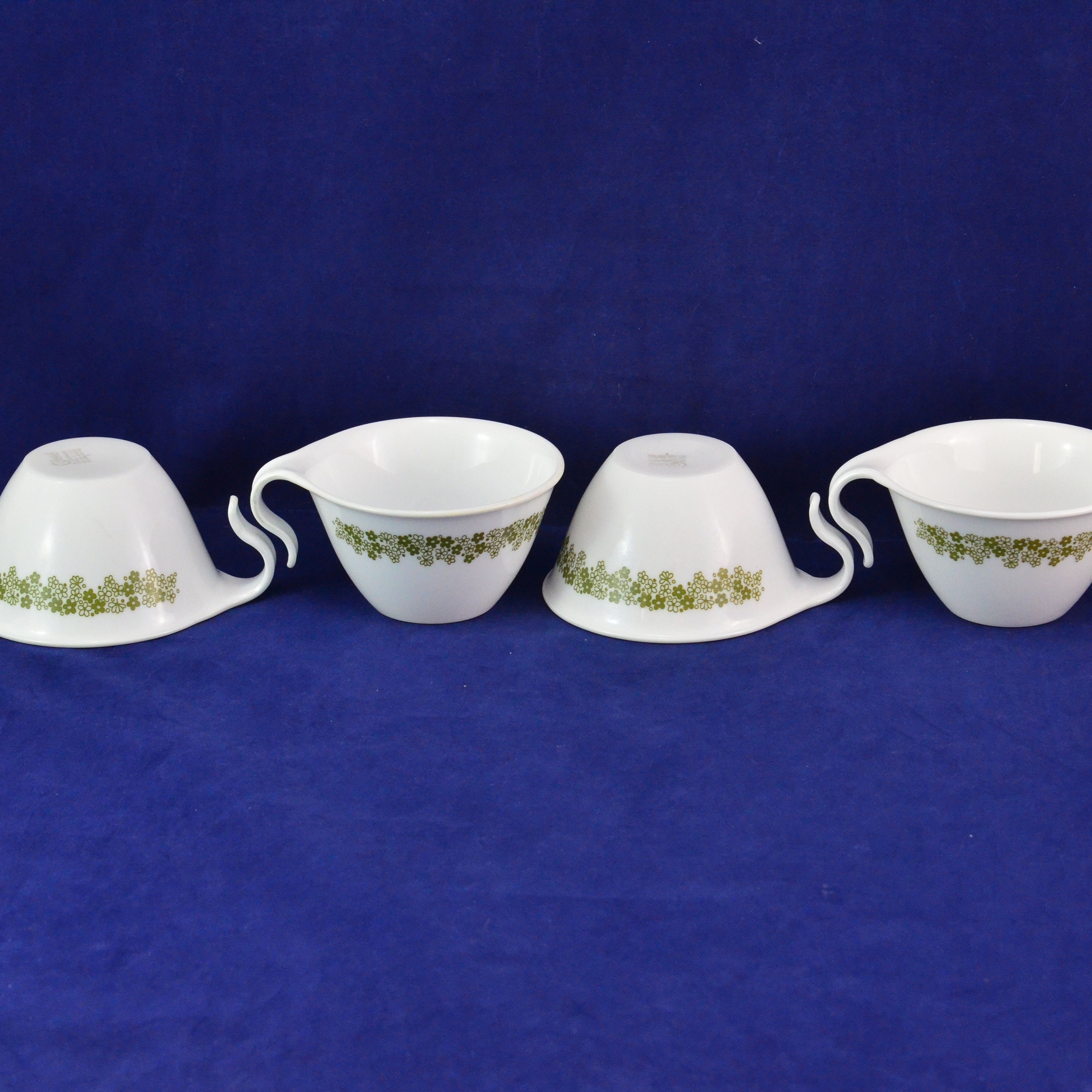 Set of 4 Corelle Spring Blossom, Crazy Daisy Open Hook Handle Cups
