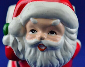 Lund's Lites Handcrafted Santa Claus Candle in Holder – Ceramic