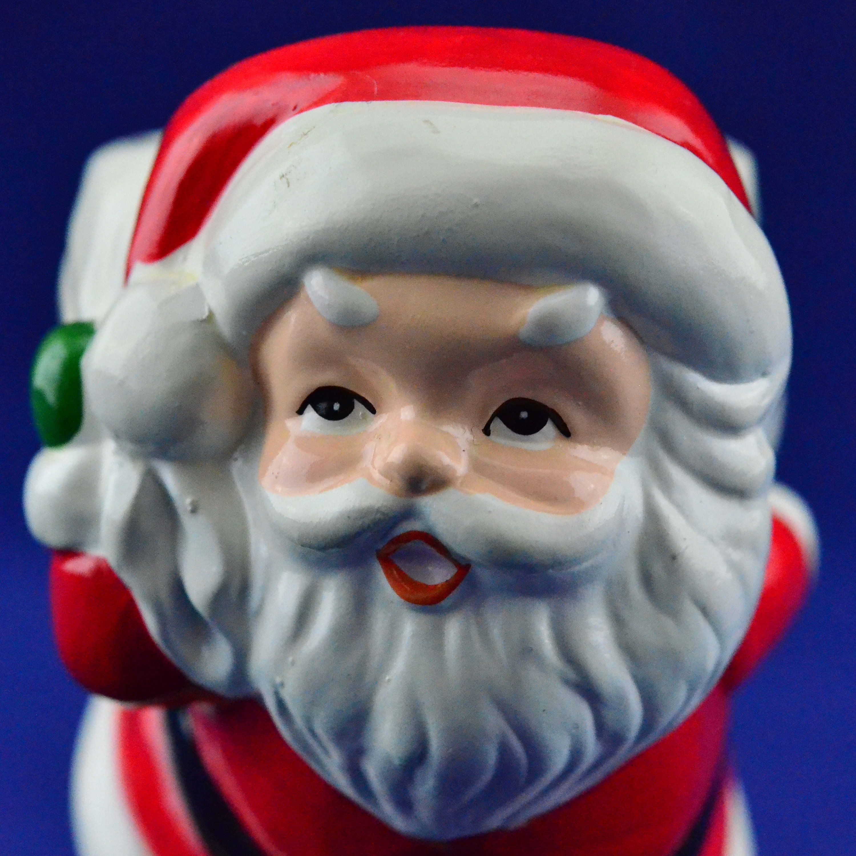 【希少】 vintage サンタクロースライト 約60cm Lund's Lites Handcrafted Santa Claus Candle in Holder – Ceramic