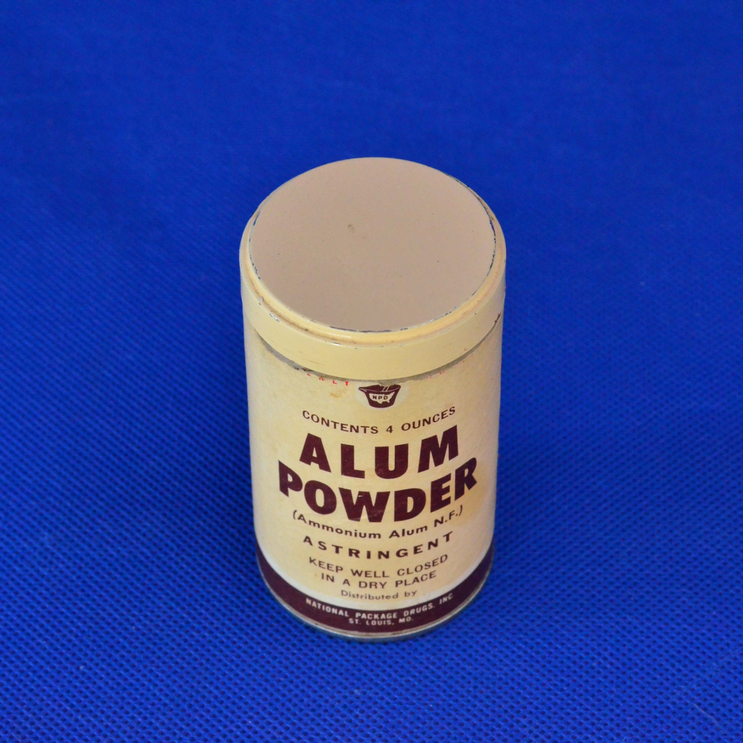Vintage Alum Powder by Astringent National Package Drugs Inc. St. Louis ...