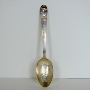 Vintage John Adams American President Collector Spoon by William Rogers - Second President - Silverplate Spoon