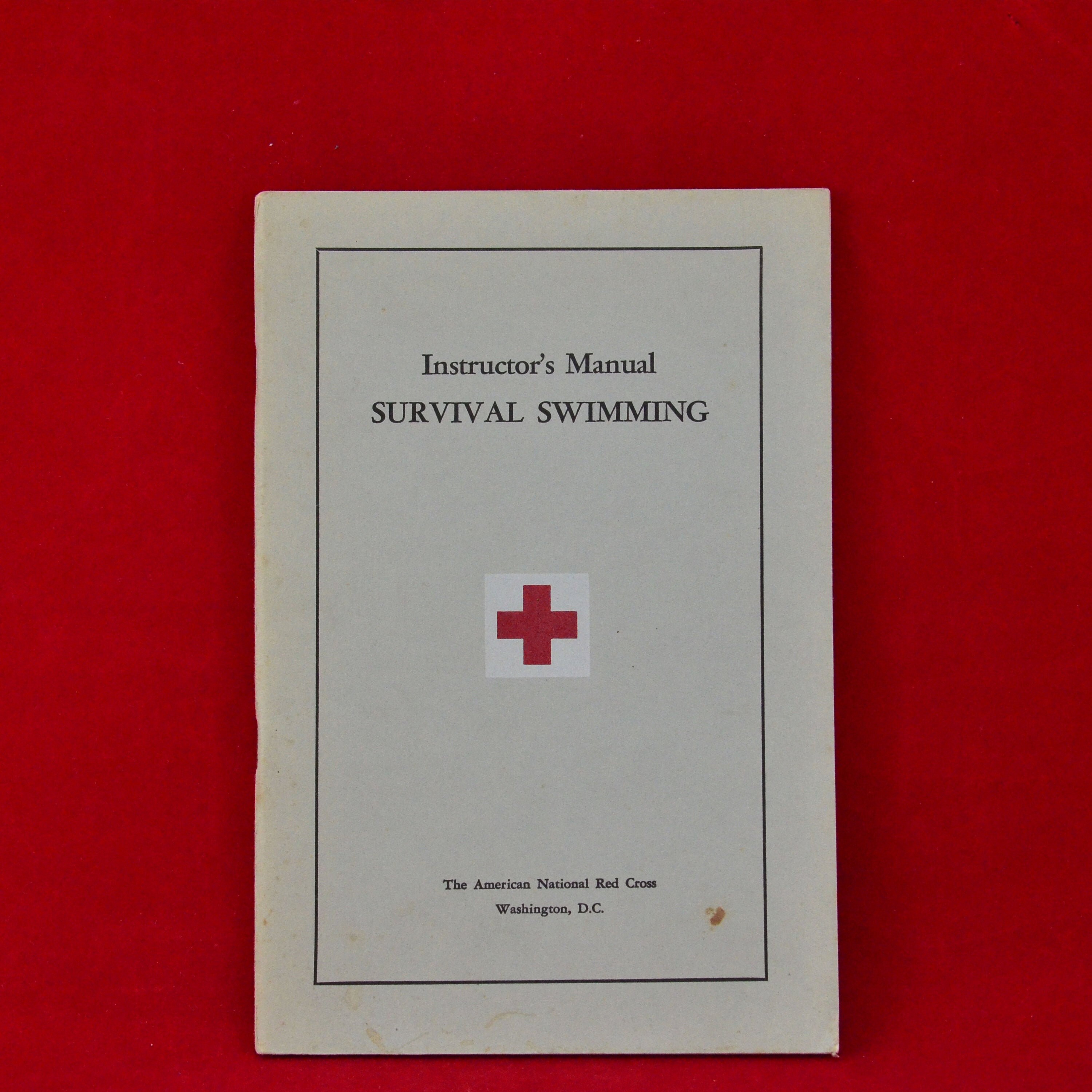 Mid-Century Lehrer Anleitung Überleben Schwimmen - The American National Red Cross, Washington, D C - Copyright 1952