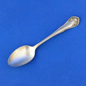 Bridal Rose Silver Plated Tea Spoon by Oneida Community Reliance 1911