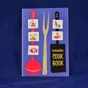 Metropolitan Cook Book - Vintage Comical Illustration Recipe Book c 1957 - Metropolitan Life Insurance Company - Conversion Table of Weights