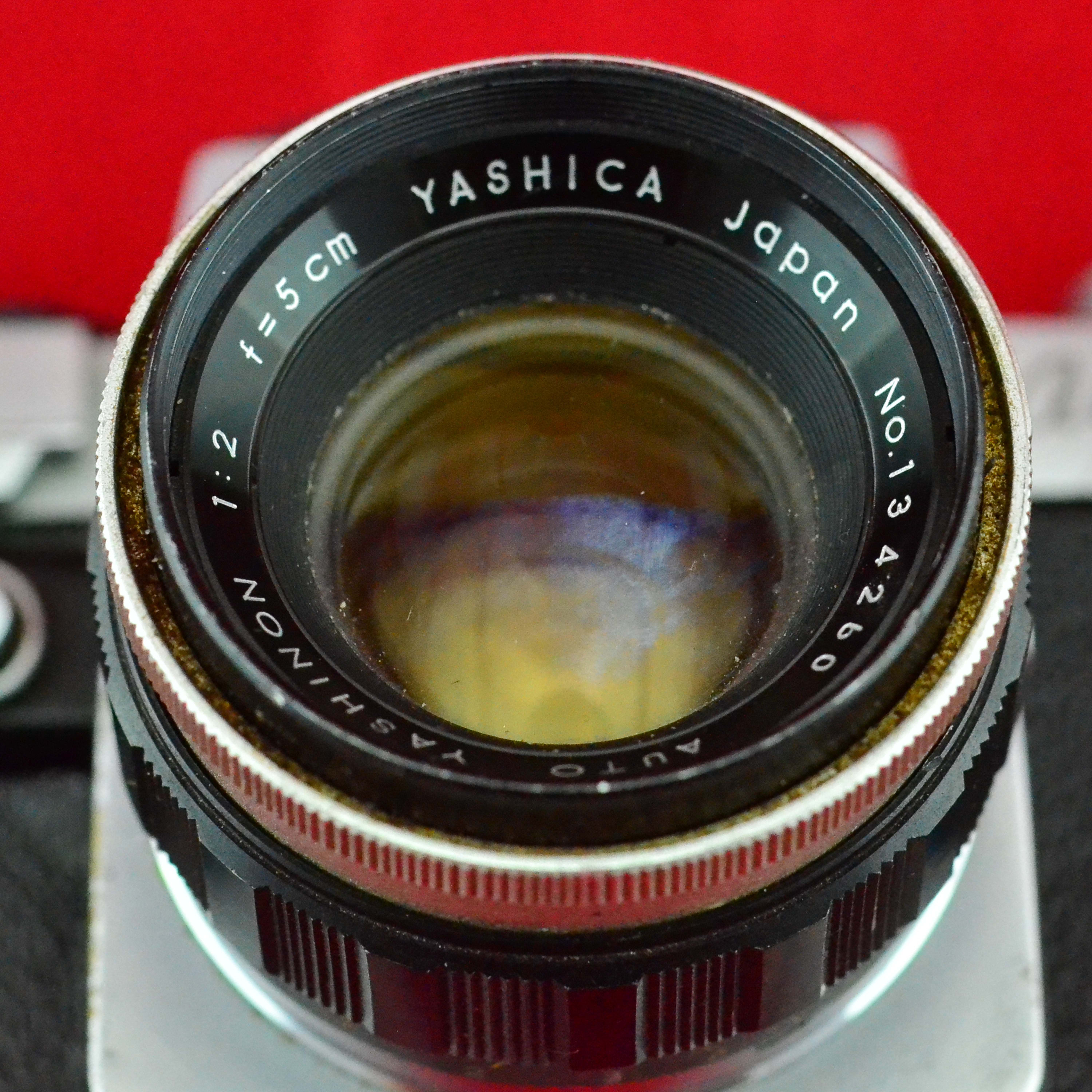 【中古】(ヤシカ) YASHICA オートヤシノン 5.8cm/1.7 ペンタマチック用 ヴィンテージ ヤシカ ペンタ J 35 mm フィルム SLR カメラ、オート