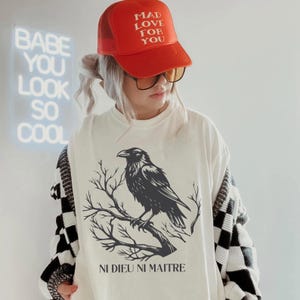 Comfort Colors Anti-Authoritarian Tshirt,Ni Dieu Ni Maître Tshirt,No God No Master Tee, Anti Trump,Protest Tshirt, Anarchist Tshirt,C925