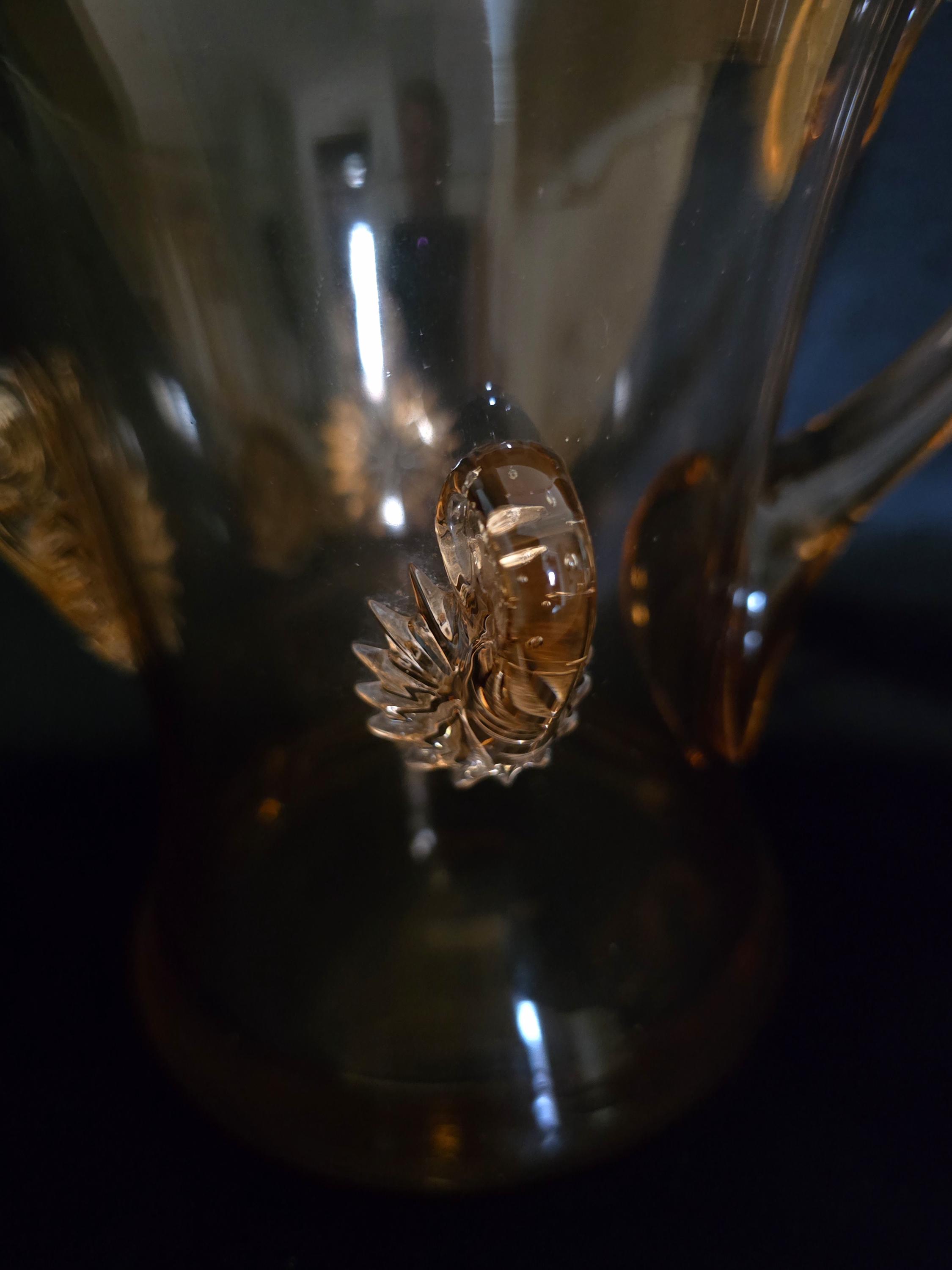 Prunt Art Deco Period Amber Applied Scallop Prunt Water Set Consisting of 2 ...