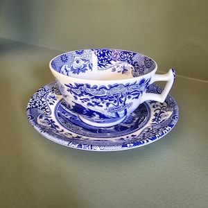 Spode Blue Italian Tea Cup & Saucer