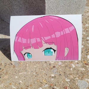 Cute Anime Loli Peeker Vinyl Sticker Decal