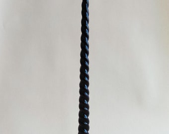 Vela de pilar negra retorcida, velas de regalo, vela de cera de soja, vela decorativa, vela de color de lujo, vela de boda, vela de mesa, negra